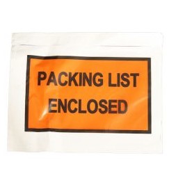 Packing List Enclosed Envelopes, 1,000/Case (7 x 5.5 / Full Face, Top ...