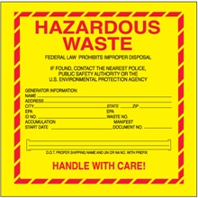 D.O.T. Labels - 6 x 6"