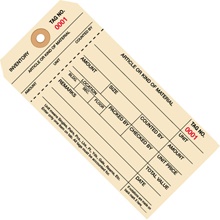 Inventory Tags - 6.25 x 3.125"