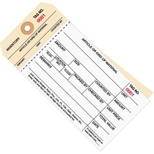 Inventory Tags - 6.25 x 3.125"