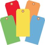 Colored Tags - 2.375 x 4.75"