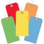 Colored Tags - 2.375 x 4.75"