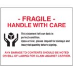 Shipping & Handling Labels - 10 x 8"