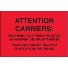 Shipping & Handling Labels - 6 x 4"