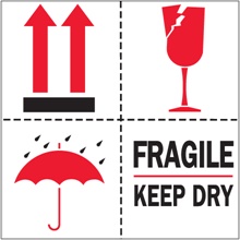 Shipping & Handling Labels - 4 x 4"