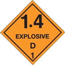 D.O.T. Labels - 4 x 4"
