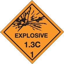 D.O.T. Labels - 4 x 4"