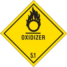 D.O.T. Labels - 4 x 4"