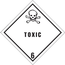 D.O.T. Labels - 4 x 4"