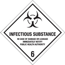 D.O.T. Labels - 4 x 4"