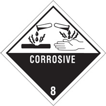 D.O.T. Labels - 4 x 4"