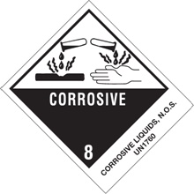 D.O.T. Labels - 4 x 4.75"