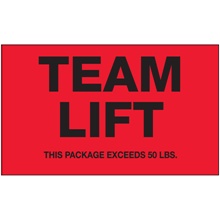 Safety labels - 5 x 3"
