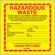 D.O.T. Labels - 6 x 6"