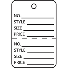 Retail Tags - 1.25 x 1.875"