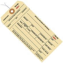Inventory Tags - 6.25 x 3.125"
