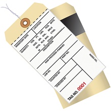 Inventory Tags - 6.25 x 3.125"