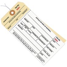 Inventory Tags - 6.25 x 3.125"