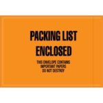 Mil-Spec "Packing List Enclosed" Envelopes - 4.5 x 6"