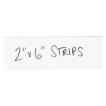 Rack Labeling Supplies - 6 x 2"
