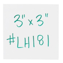 Rack Labeling Supplies - 3 x 3"