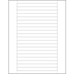 Rack Labeling Supplies - 6 x 0.5"