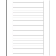 Rack Labeling Supplies - 6 x 0.5"