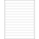 Rack Labeling Supplies - 8 x 0.75"