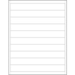 Rack Labeling Supplies - 8 x 1"