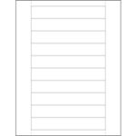 Rack Labeling Supplies - 6 x 1"