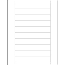 Rack Labeling Supplies - 6 x 1"