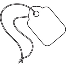 Merchandise Tags - 0.75 x 1.09375"
