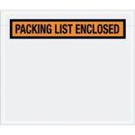 "Packing List Enclosed" (Panel Face) Envelopes - 7 x 6"