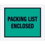 Packing List Enclosed" (Full Face) Envelopes - 7 x 5.5"