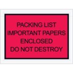 "Important Papers Enclosed" Envelopes - 4.5 x 6"
