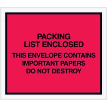 "Important Papers Enclosed" Envelopes - 7 x 6"