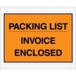 "Packing List/Invoice Enclosed" Envelopes - 4.5 x 5.5"
