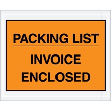 "Packing List/Invoice Enclosed" Envelopes - 4.5 x 5.5"