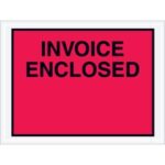 "Invoice Enclosed" Envelopes - 4.5 x 6"