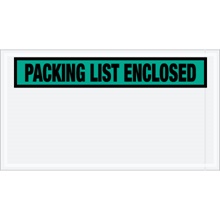 "Packing List Enclosed" (Panel Face) Envelopes - 5.5 x 10"