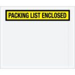 "Packing List Enclosed" (Panel Face) Envelopes - 10 x 12"