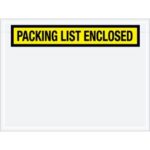 "Packing List Enclosed" (Panel Face) Envelopes - 4.5 x 6"