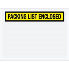 "Packing List Enclosed" (Panel Face) Envelopes - 4.5 x 6"