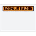 "Packing List Enclosed" (Panel Face) Envelopes - 4.5 x 6"