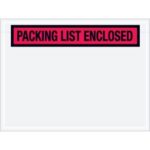 "Packing List Enclosed" (Panel Face) Envelopes - 4.5 x 6"