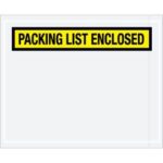 "Packing List Enclosed" (Panel Face) Envelopes - 4.5 x 5.5"