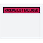 "Packing List Enclosed" (Panel Face) Envelopes - 4.5 x 5.5"
