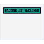 "Packing List Enclosed" (Panel Face) Envelopes - 4.5 x 5.5"