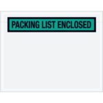 "Packing List Enclosed" (Panel Face) Envelopes - 7 x 5.5"