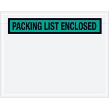 "Packing List Enclosed" (Panel Face) Envelopes - 7 x 5.5"
